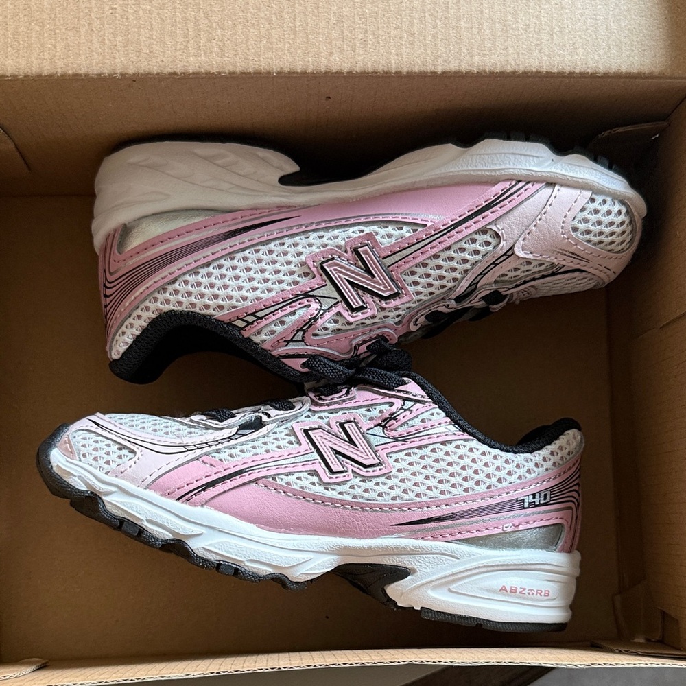 New Balance Pink and White Athletic Shoes
